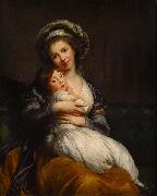 Elisabeth LouiseVigee Lebrun Madame Vigee Le Brun et sa fille oil